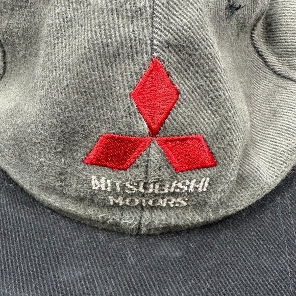 Mitsubishi Motors Hat Cap One Size Adjustable Green Black Cars Casual Streetwear - Picture 2 of 11